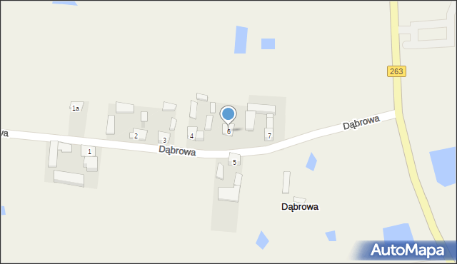 Dąbrowa, Dąbrowa, 6, mapa Dąbrowa