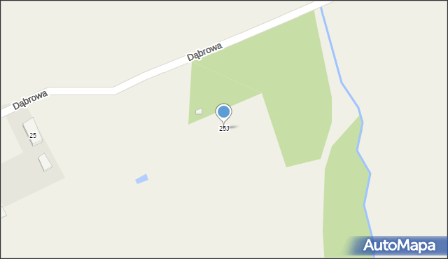 Dąbrowa, Dąbrowa, 25J, mapa Dąbrowa