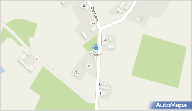 Dąbrowa, Dąbrowa, 30A, mapa Dąbrowa