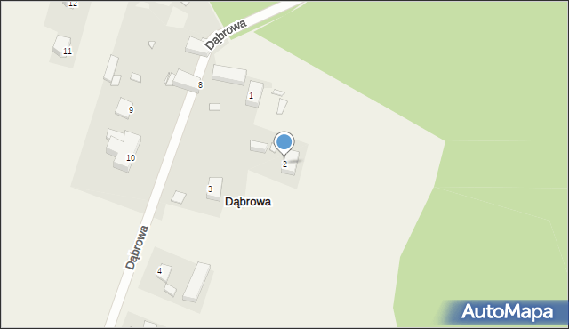 Dąbrowa, Dąbrowa, 2, mapa Dąbrowa