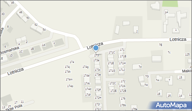 Dąbrowa, Dąbrowa, 173, mapa Dąbrowa