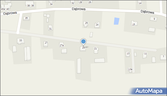 Dąbrowa, Dąbrowa, 23, mapa Dąbrowa