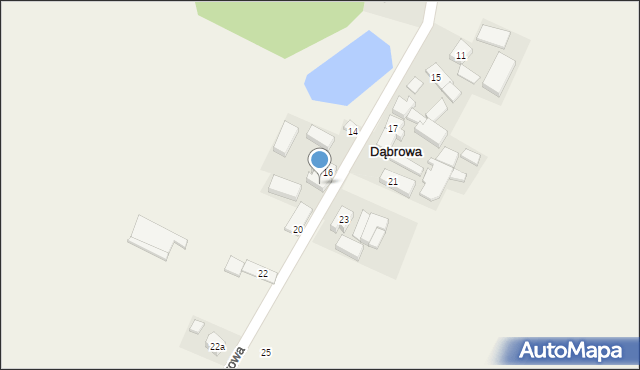 Dąbrowa, Dąbrowa, 18, mapa Dąbrowa