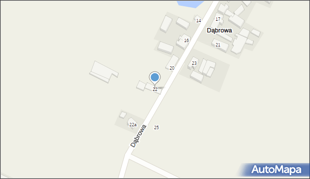 Dąbrowa, Dąbrowa, 22, mapa Dąbrowa