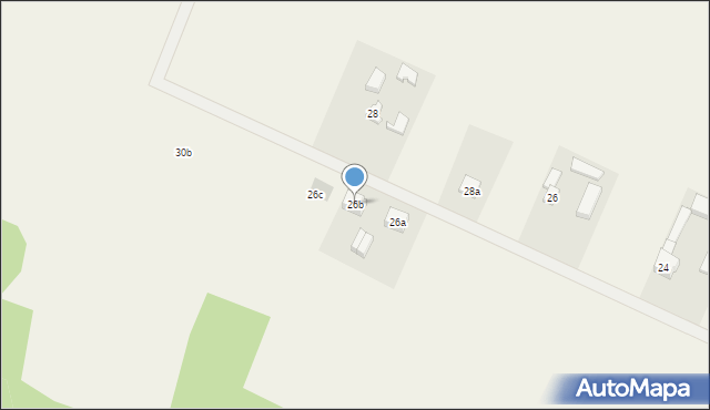 Dąbrowa, Dąbrowa, 26b, mapa Dąbrowa