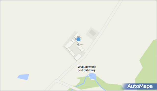 Dąbrowa, Dąbrowa, 50, mapa Dąbrowa