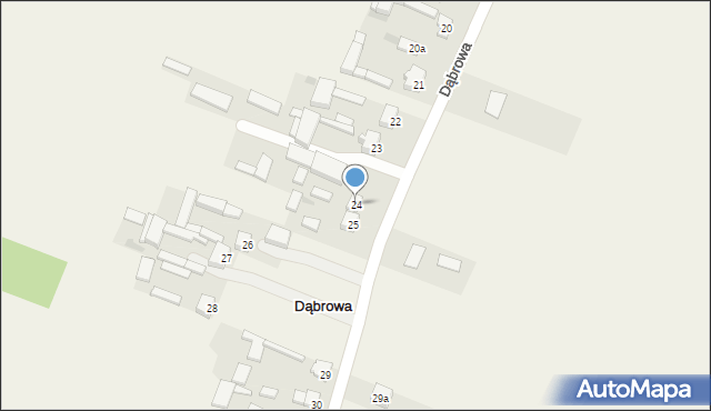 Dąbrowa, Dąbrowa, 24, mapa Dąbrowa