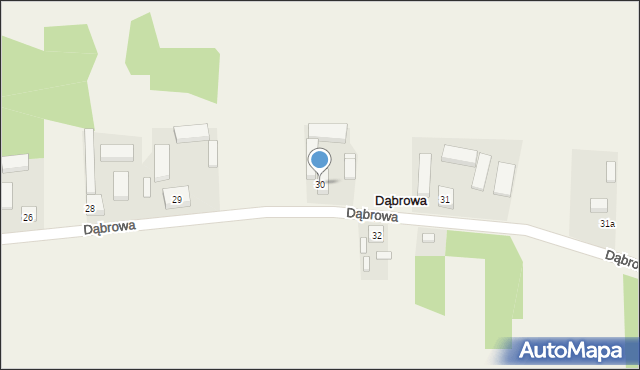 Dąbrowa, Dąbrowa, 30, mapa Dąbrowa