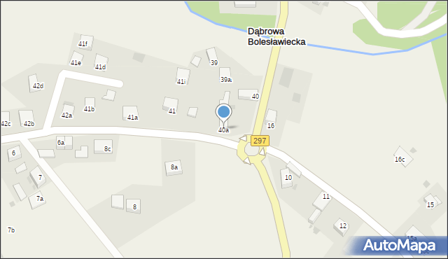 Dąbrowa Bolesławiecka, Dąbrowa Bolesławiecka, 40a, mapa Dąbrowa Bolesławiecka