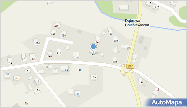 Dąbrowa Bolesławiecka, Dąbrowa Bolesławiecka, 41, mapa Dąbrowa Bolesławiecka