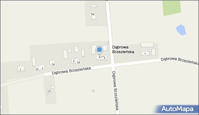 Dąbrowa Brzezieńska, Dąbrowa Brzezieńska, 4, mapa Dąbrowa Brzezieńska