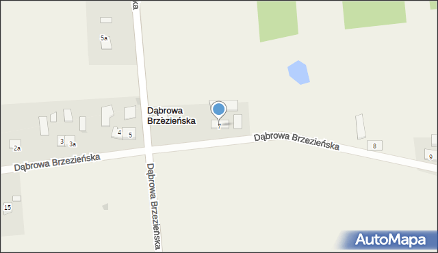 Dąbrowa Brzezieńska, Dąbrowa Brzezieńska, 7, mapa Dąbrowa Brzezieńska