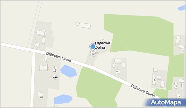 Dąbrowa Dolna, Dąbrowa Dolna, 10, mapa Dąbrowa Dolna