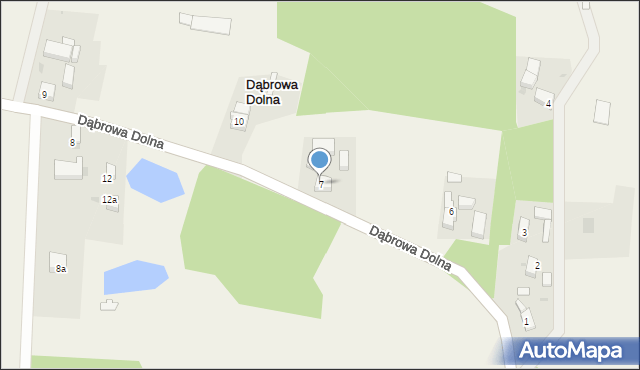 Dąbrowa Dolna, Dąbrowa Dolna, 7, mapa Dąbrowa Dolna