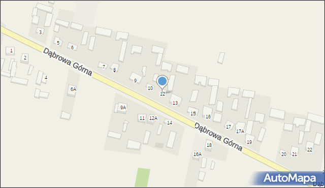 Dąbrowa Górna, Dąbrowa Górna, 12, mapa Dąbrowa Górna