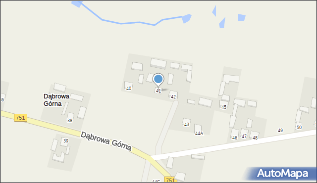 Dąbrowa Górna, Dąbrowa Górna, 41, mapa Dąbrowa Górna
