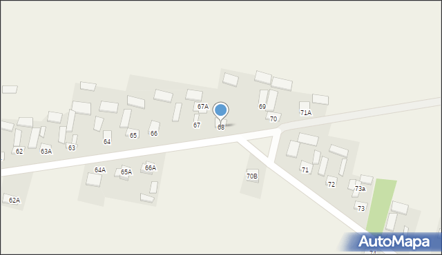 Dąbrowa Górna, Dąbrowa Górna, 68, mapa Dąbrowa Górna