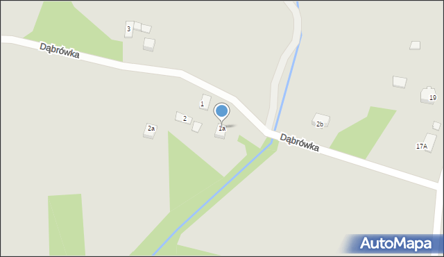 Dąbrowa Górnicza, Dąbrówka, 1a, mapa Dąbrowa Górnicza