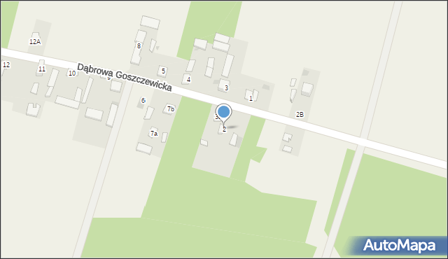 Dąbrowa Goszczewicka, Dąbrowa Goszczewicka, 2, mapa Dąbrowa Goszczewicka
