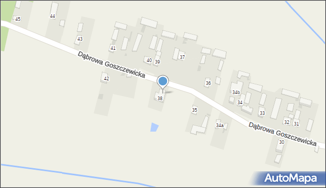 Dąbrowa Goszczewicka, Dąbrowa Goszczewicka, 39a, mapa Dąbrowa Goszczewicka