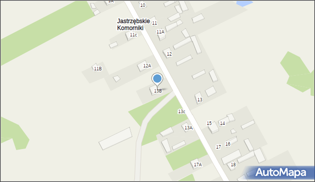 Dąbrowa Jastrzębska, Dąbrowa Jastrzębska, 13B, mapa Dąbrowa Jastrzębska