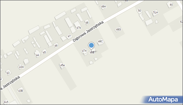 Dąbrowa Jastrzębska, Dąbrowa Jastrzębska, 48B, mapa Dąbrowa Jastrzębska