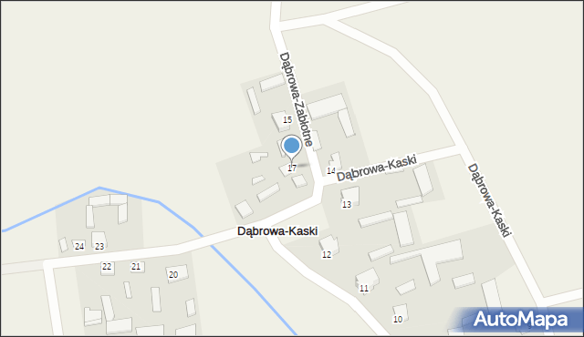 Dąbrowa-Kaski, Dąbrowa-Kaski, 17, mapa Dąbrowa-Kaski