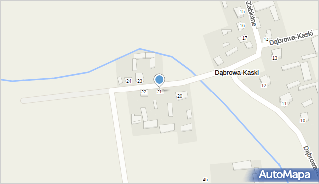 Dąbrowa-Kaski, Dąbrowa-Kaski, 21, mapa Dąbrowa-Kaski