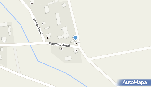 Dąbrowa-Kaski, Dąbrowa-Kaski, 5A, mapa Dąbrowa-Kaski