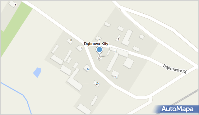 Dąbrowa-Kity, Dąbrowa-Kity, 4A, mapa Dąbrowa-Kity