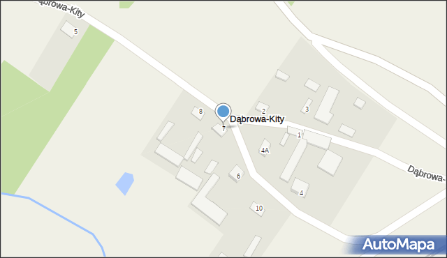 Dąbrowa-Kity, Dąbrowa-Kity, 7, mapa Dąbrowa-Kity