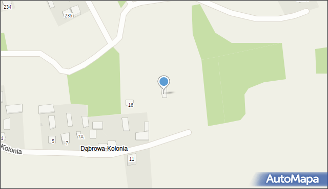 Dąbrowa-Kolonia, Dąbrowa-Kolonia, 17, mapa Dąbrowa-Kolonia