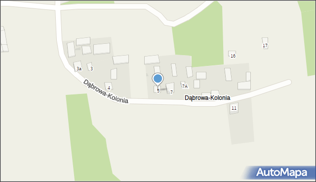 Dąbrowa-Kolonia, Dąbrowa-Kolonia, 5, mapa Dąbrowa-Kolonia