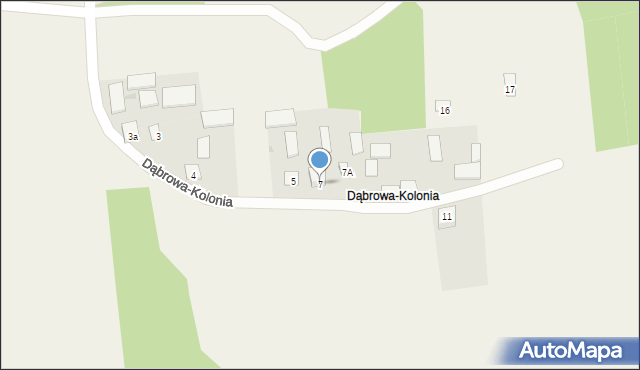 Dąbrowa-Kolonia, Dąbrowa-Kolonia, 7, mapa Dąbrowa-Kolonia