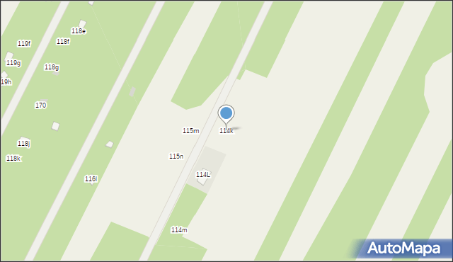 Dąbrowa Kozłowska, Dąbrowa Kozłowska, 114k, mapa Dąbrowa Kozłowska