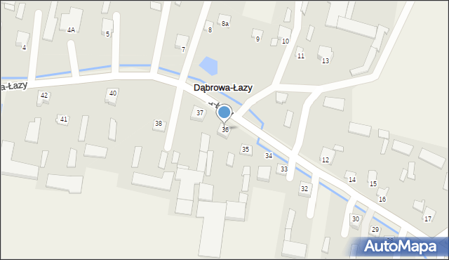 Dąbrowa-Łazy, Dąbrowa-Łazy, 36, mapa Dąbrowa-Łazy