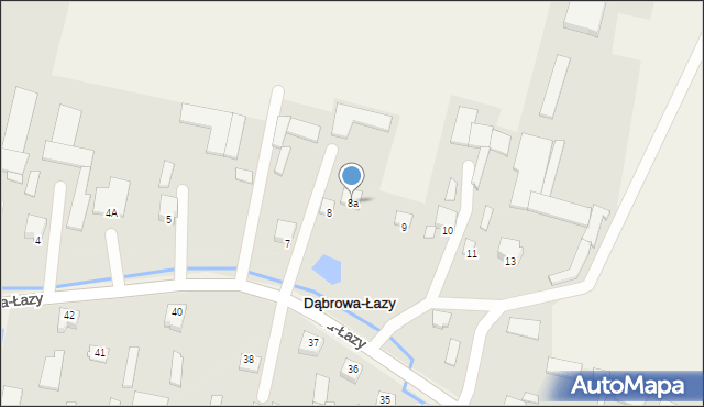 Dąbrowa-Łazy, Dąbrowa-Łazy, 8a, mapa Dąbrowa-Łazy