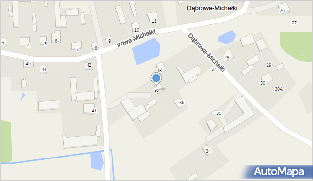 Dąbrowa-Michałki, Dąbrowa-Michałki, 39, mapa Dąbrowa-Michałki