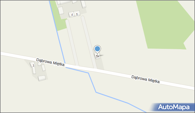 Dąbrowa Miętka, Dąbrowa Miętka, 5A, mapa Dąbrowa Miętka