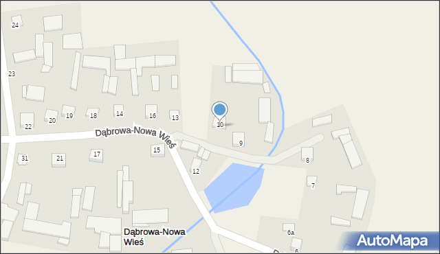 Dąbrowa-Nowa Wieś, Dąbrowa-Nowa Wieś, 11, mapa Dąbrowa-Nowa Wieś