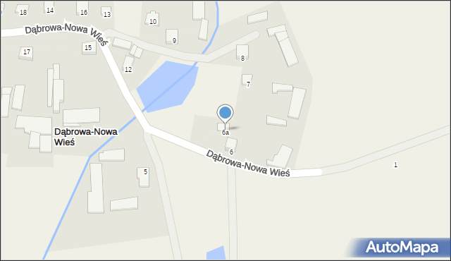 Dąbrowa-Nowa Wieś, Dąbrowa-Nowa Wieś, 6a, mapa Dąbrowa-Nowa Wieś