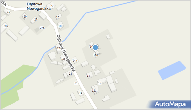 Dąbrowa Nowogardzka, Dąbrowa Nowogardzka, 16a, mapa Dąbrowa Nowogardzka