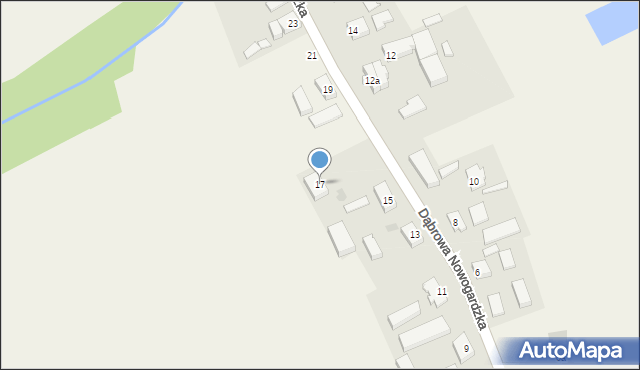 Dąbrowa Nowogardzka, Dąbrowa Nowogardzka, 17, mapa Dąbrowa Nowogardzka