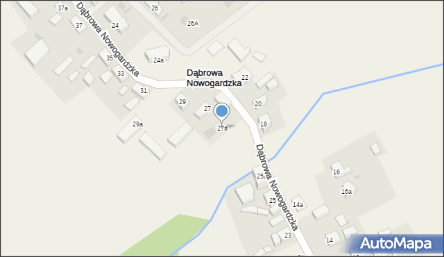 Dąbrowa Nowogardzka, Dąbrowa Nowogardzka, 27a, mapa Dąbrowa Nowogardzka