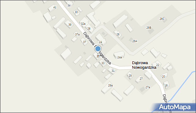 Dąbrowa Nowogardzka, Dąbrowa Nowogardzka, 35, mapa Dąbrowa Nowogardzka