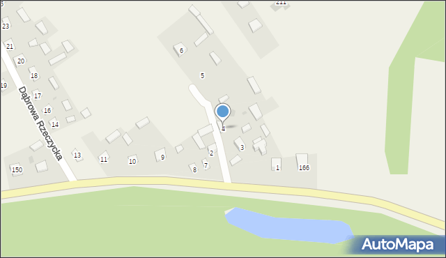 Dąbrowa Rzeczycka, Dąbrowa Rzeczycka, 4, mapa Dąbrowa Rzeczycka