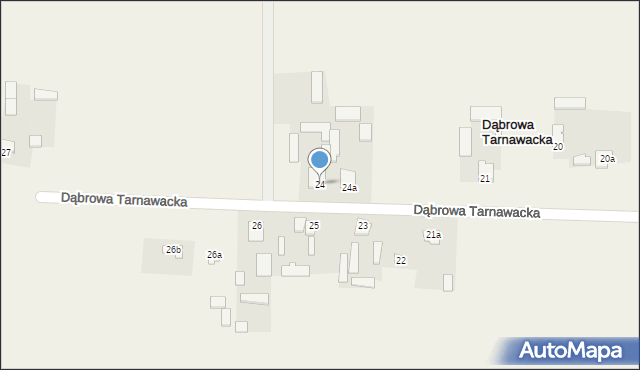 Dąbrowa Tarnawacka, Dąbrowa Tarnawacka, 24, mapa Dąbrowa Tarnawacka