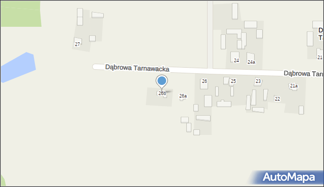 Dąbrowa Tarnawacka, Dąbrowa Tarnawacka, 26b, mapa Dąbrowa Tarnawacka