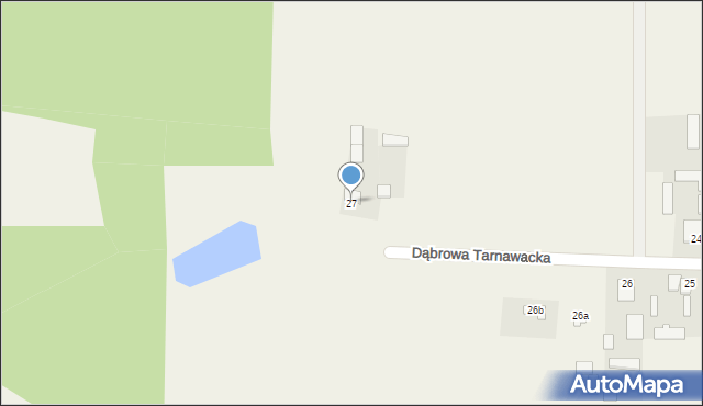 Dąbrowa Tarnawacka, Dąbrowa Tarnawacka, 27, mapa Dąbrowa Tarnawacka