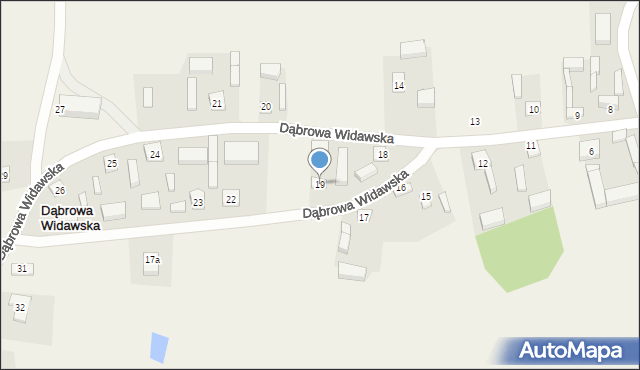 Dąbrowa Widawska, Dąbrowa Widawska, 19, mapa Dąbrowa Widawska